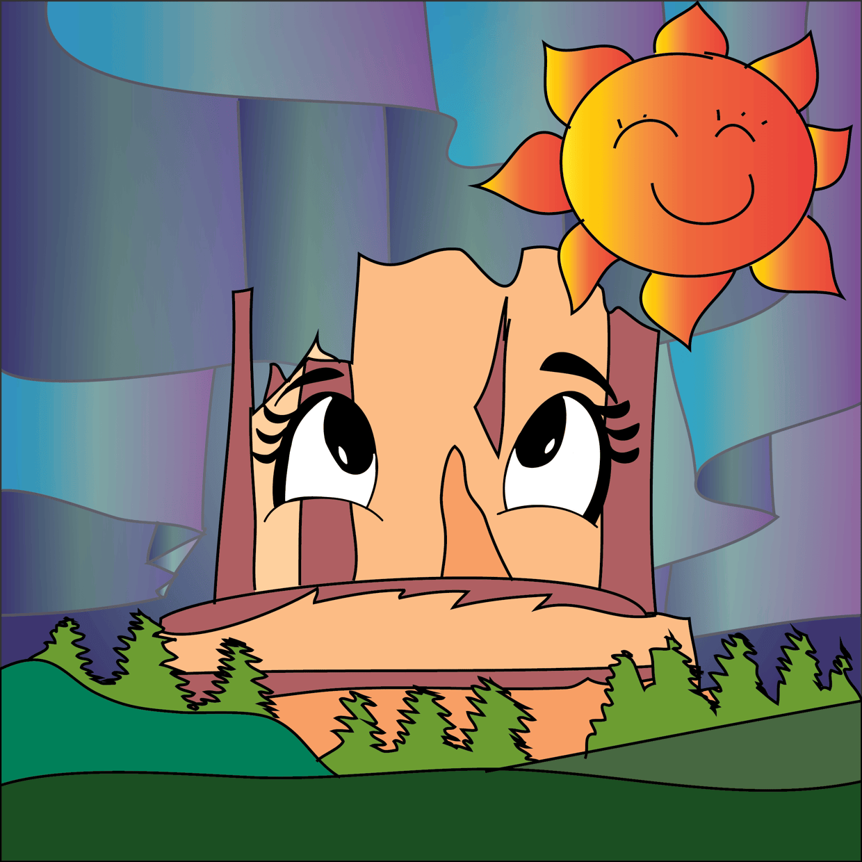 Cute Mountain #1754